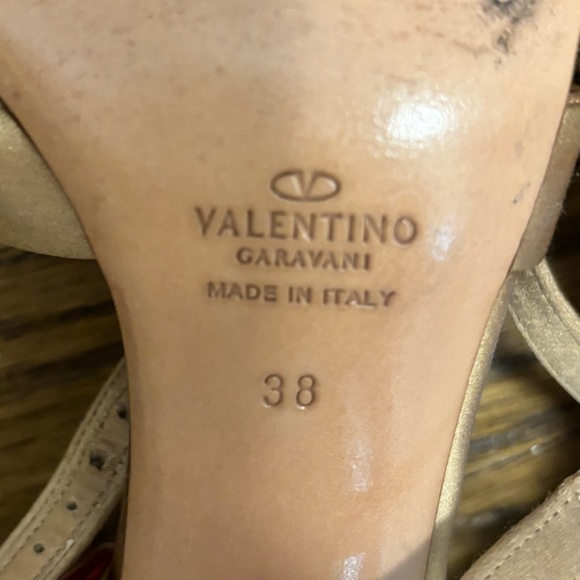 VALENTINO GARAVANI Satin Crystal Embellished Heeled Sandals - Picture 6 of 9